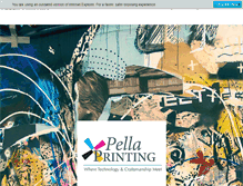 Tablet Screenshot of pellaprinting.com